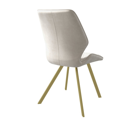 Стул RAFAEL-R  CREAM BRANDY 3 GOLD